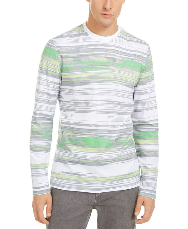 Alfani Stripe T-shirt Gray