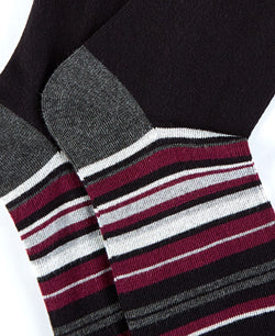 Alfani Striped Dress Socks Black Stripe thumbnail 2