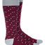 Alfani Striped Dress Socks Burgundy Dot