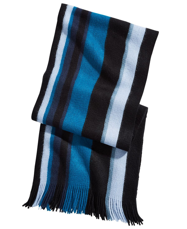 Alfani Striped Scarf Blue