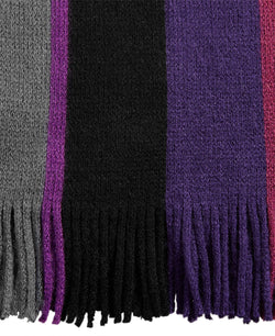 Alfani Striped Scarf Purple/Grey thumbnail 3