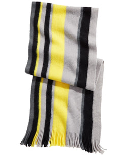 Alfani Striped Scarf Yellow/Grey thumbnail 1