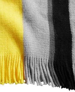 Alfani Striped Scarf Yellow/Grey thumbnail 3