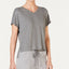 Alfani Super Soft Ribbed Top in Pewter Heather