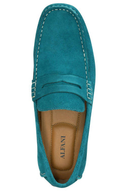 Alfani Teal Sal Suede Penny Driver thumbnail 3