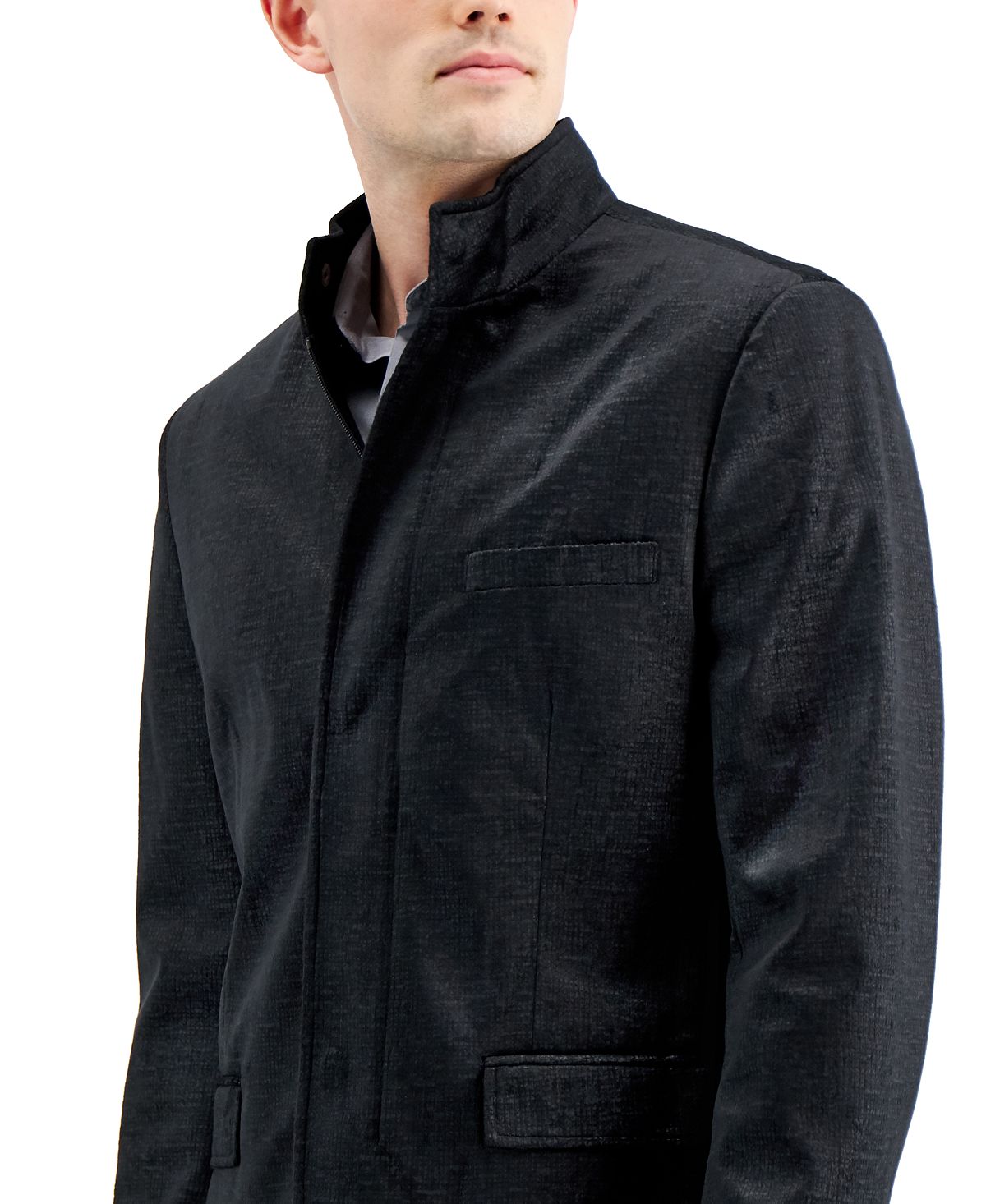 Alfani Textured Hybrid Sportcoat Deep Black