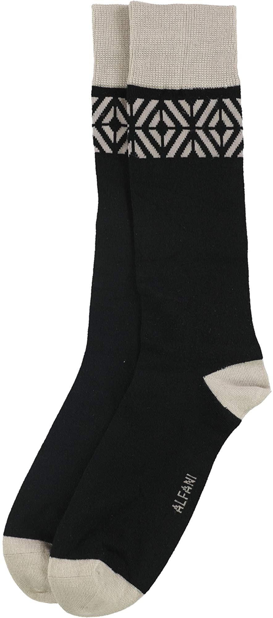 Alfani Tiled Socks Black Socks