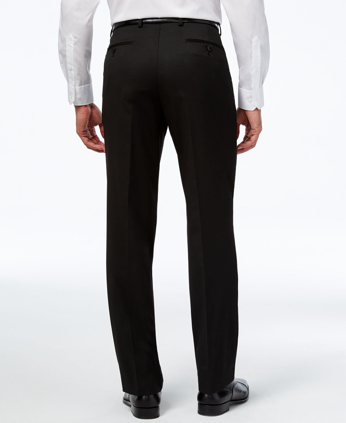 Alfani Traveler Solid Classic-fit Pants Black