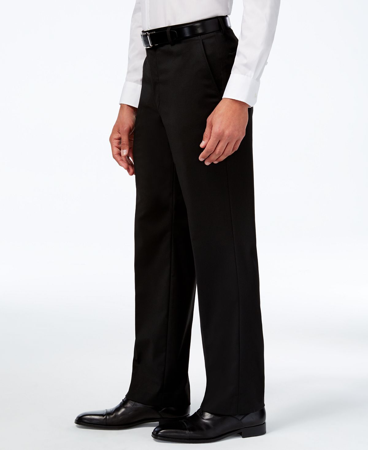 Alfani Traveler Solid Classic-fit Pants Black