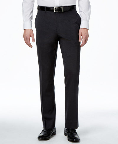 Alfani Traveler Solid Classic-fit Pants Charcoal