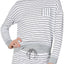 Alfani Ultra Soft Crewneck Top in Varsity Stripe White