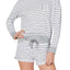 Alfani Ultra Soft Crewneck Top in Varsity Stripe White