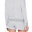 Alfani Ultra Soft Crewneck Top in Varsity Stripe White