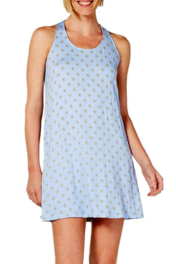 Alfani Ultra Soft Keyhole Printed Chemise in Stamped Daisy thumbnail 1