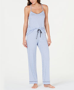 Alfani Ultra Soft Knit Tank Top And Pant Set in Geometric Colorblock thumbnail 2