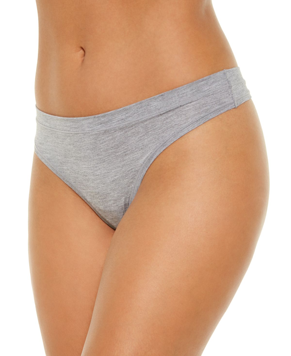 Alfani Ultra Soft Mix And Match Thong Underwear Heather Grey