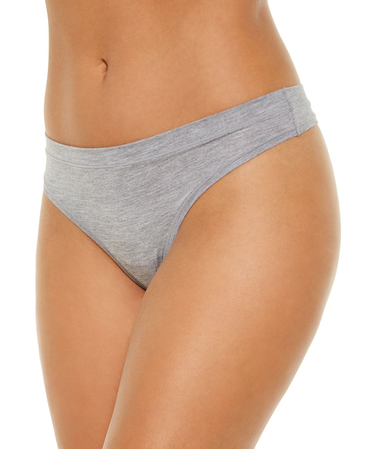 Alfani Ultra Soft Mix And Match Thong Underwear Heather Grey