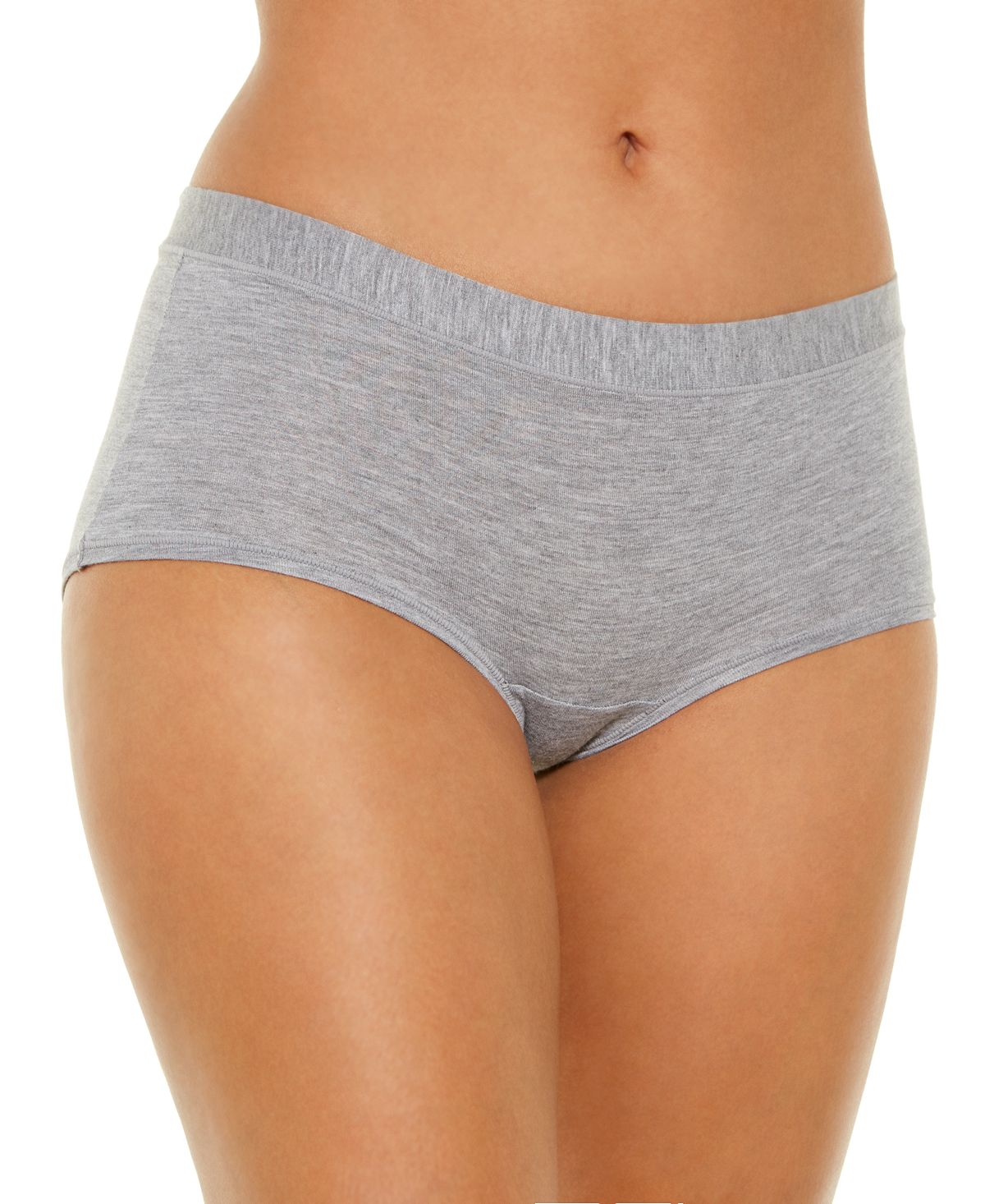 Alfani Ultra Soft Mix-and-match Boyshort Underwear Heather Grey
