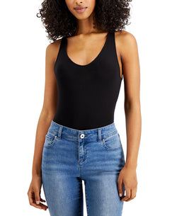Alfani Ultra Soft Modal V-neck Bodysuit Classic Black thumbnail 1