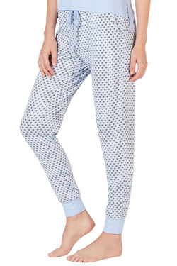 Alfani Ultra Soft Printed Jogger in Blue Wave thumbnail 1