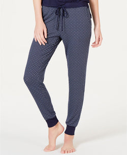 Alfani Ultra Soft Printed Joggers in Diamond Dot Navy thumbnail 2