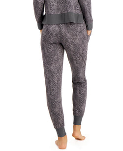 Alfani Ultra-soft Jogger Pajama Pants Grey Texture thumbnail 2