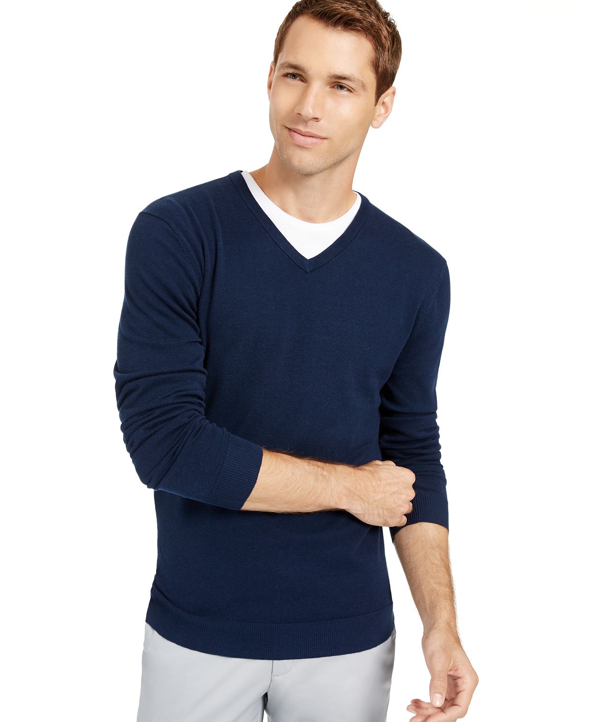 Alfani V-neck Sweater Neo Navy