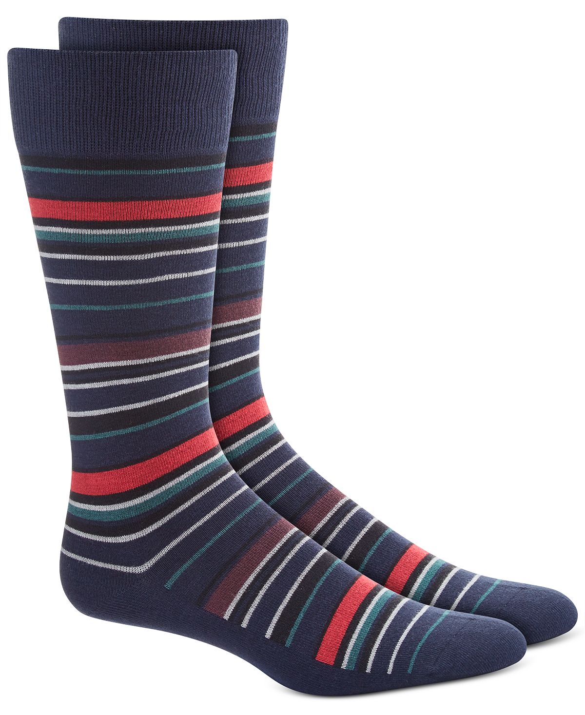 Alfani Variegated Stripe Socks Blue