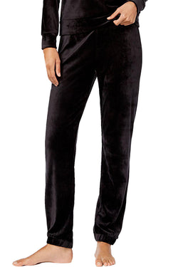 Alfani Velvet Jogger Pant in Black thumbnail 1