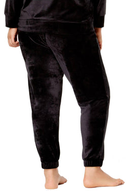 Alfani Velvet Jogger Pant in Black thumbnail 4