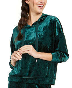 Alfani Velvet Sleep Hoodie Pine Velvet thumbnail 1
