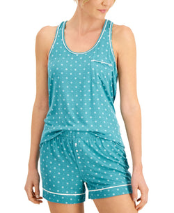 Alfani Wo Tank & Shorts Pajama Set Geo thumbnail 2