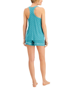 Alfani Wo Tank & Shorts Pajama Set Geo thumbnail 3