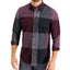 Alfani Woven Plaid Shirt Port