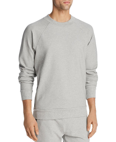 Alo Yoga Impel Waffle-textured Sweatshirt Heather Grey