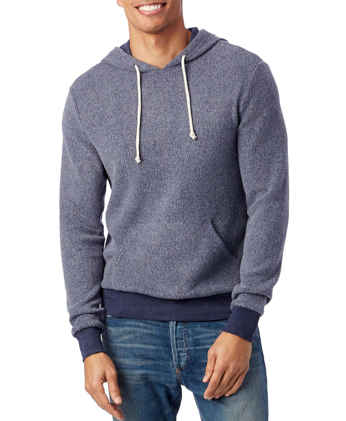Alternative Eco Teddy Challenger Hooded Fleece Sweatshirt Eco True Navy
