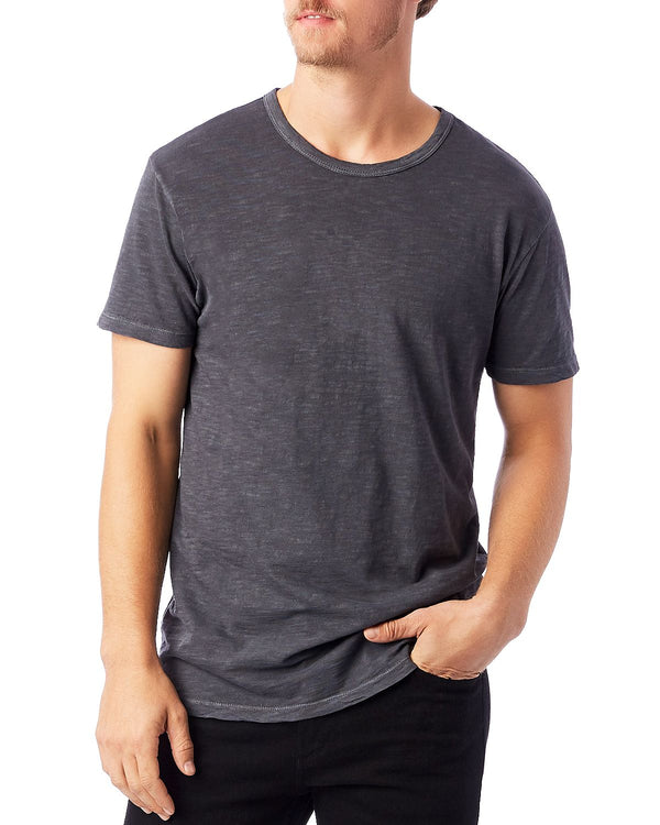 Alternative Postgame Washed Slub Knit Tee Coal