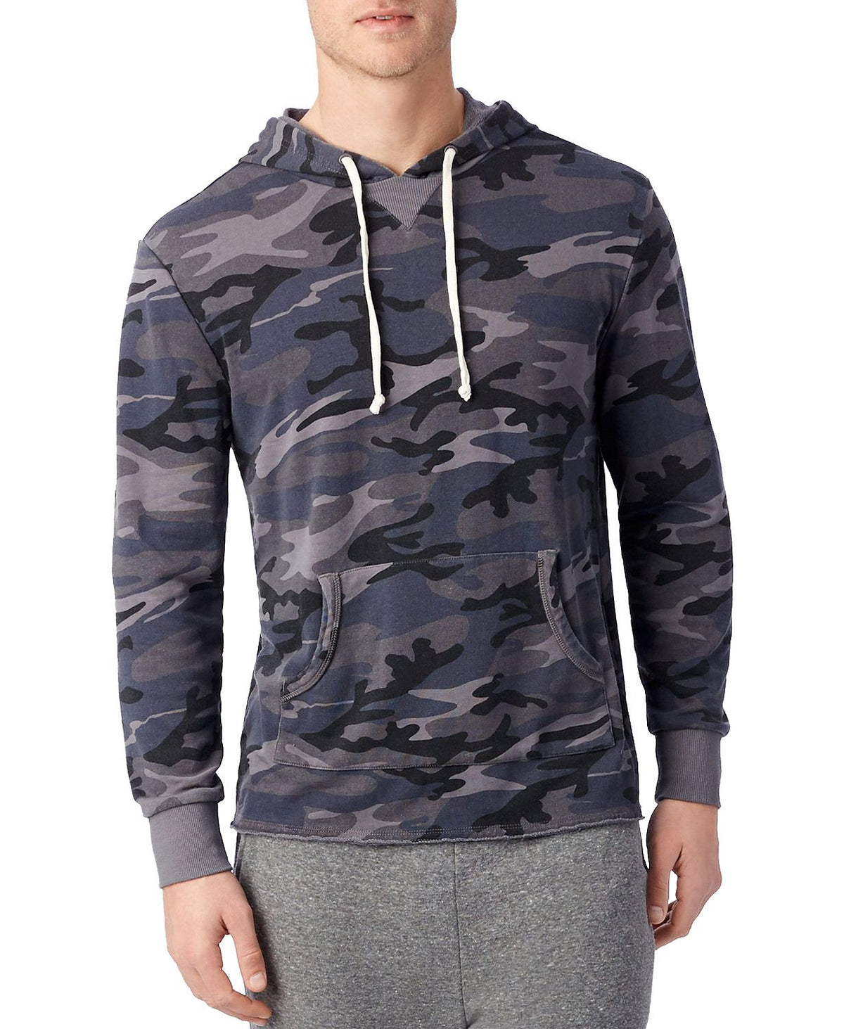 Alternative School Yard Hoodie in Camo Gray