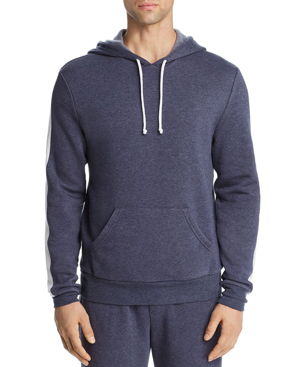 Alternative Stripe-trimmed Hooded Sweatshirt
