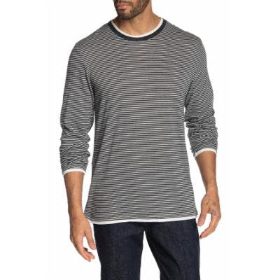 Alternative T-Shirt Striped Long Sleeved Skinny Stripe grey/black