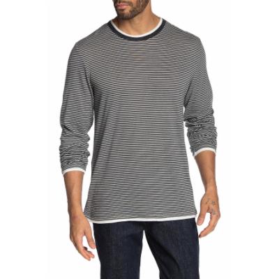 Alternative T-Shirt Striped Long Sleeved Skinny Stripe grey/black