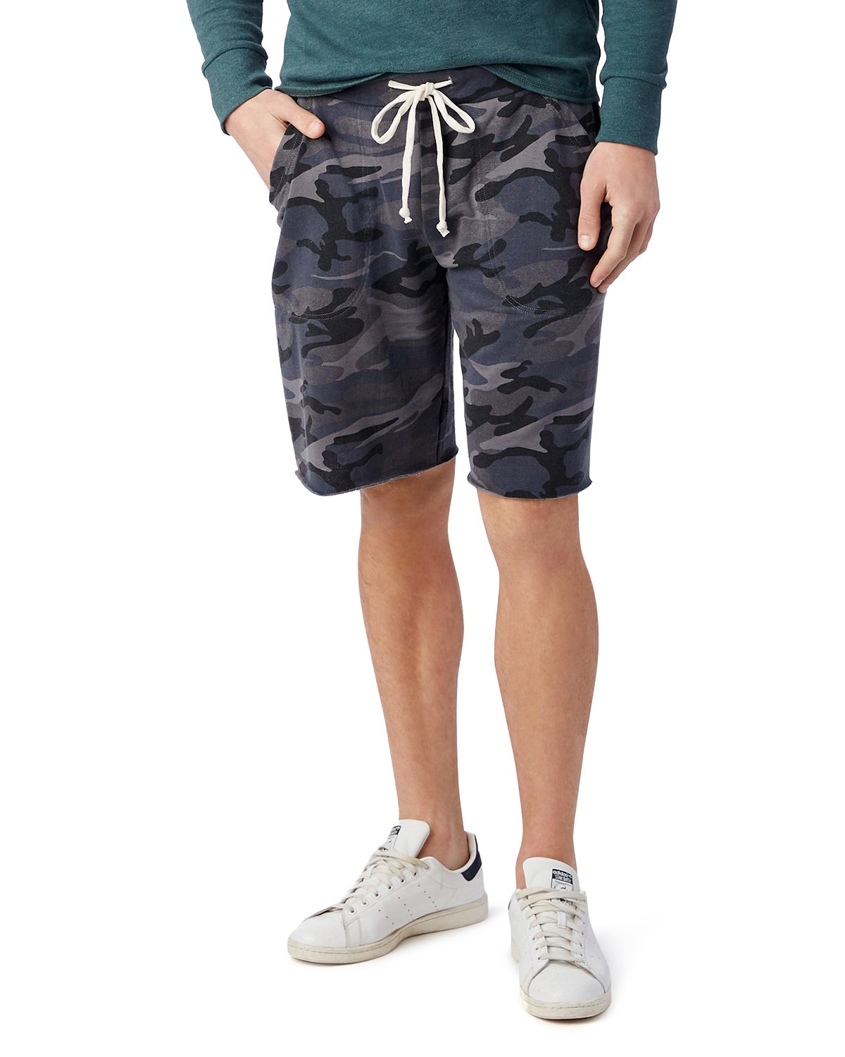 Alternative Victory Camouflage-print Fleece Shorts Slate Camo