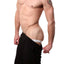 American Jock Black 17-In Workout Short w/Built-In Jockstrap