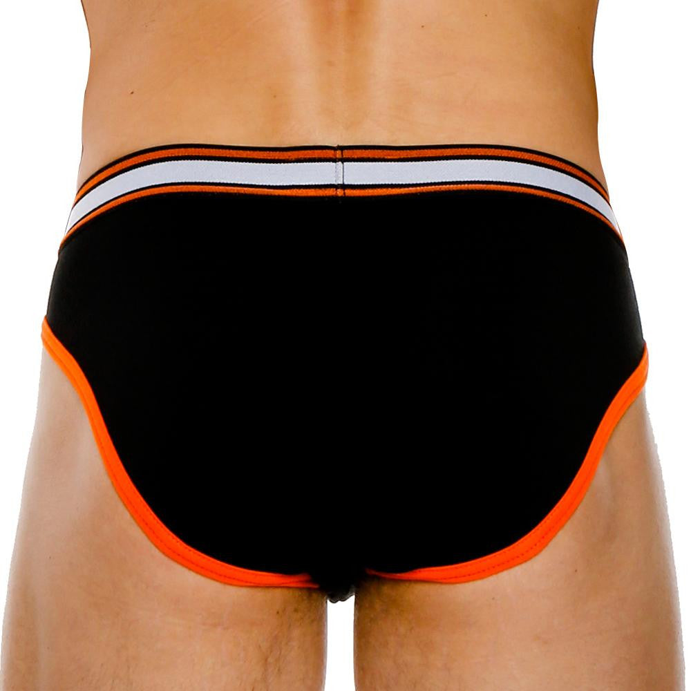 American Jock Black AJ8721 Hi-Cut Brief