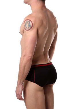 American Jock Black/Red Athletic Hi-Cut Brief thumbnail 2
