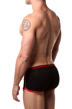 American Jock Black/Red Athletic Square-Cut Brief thumbnail 2