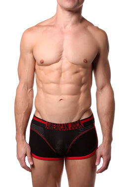 American Jock Black/Red Athletic Square-Cut Brief thumbnail 1