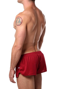 American Jock Burgundy Running Short thumbnail 2
