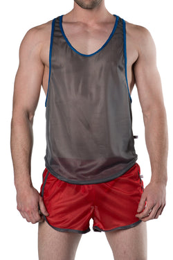 American Jock Grey/Royal Athletics Muscle Tee thumbnail 1