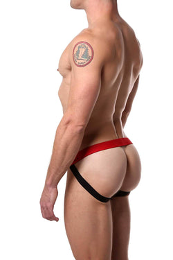 American Jock Heather-Grey/Red Varsity Jockstrap thumbnail 2